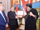 البابا تواضروس يستقبل كاردينال جزيرة صقلية وعمدة مدينة أجريچنتو 