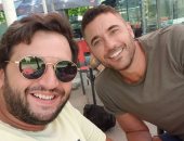 شاهد.. أحمد عز ومصطفى خاطر في كواليس فيلم "العارف"