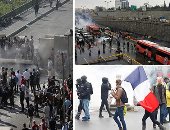 العالم هذا المساء.. محتجو إيران تركوا سيارتهم وسط الطرق والشرطة ترد بإطلاق الغاز.. متظاهرون يسيطرون على جسر فى بغداد ويهدمون الحواجز الخرسانية.. أصحاب السترات الصفراء يحيون أولى ذكراها والشرطة تفرقهم.. صور