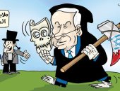 كاريكاتير الصحف الإماراتية.. نتنياهو يروج عدوانه على غزة بعملية السلام