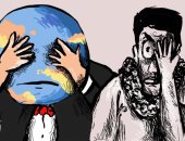 كاريكاتير القدس الفلسطينية.. العالم يغض البصر عن جرائم إسرائيل فى غزة