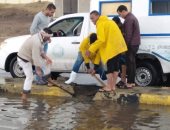 سقوط أمطار غزيرة على أنحاء متفرقة بمدينة سفاجا