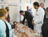 إصابة 23 شخصا فى حادث تصادم أتوبيسين فى زيارة لدير مارى مينا ببرج العرب