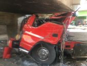 صور.. إصابة 9 أشخاص فى تصادم سيارتين على طريق مصر إسكندرية الزراعى بطوخ