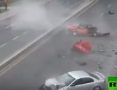 كاميرا مراقبة تسجل حادثا مروعا سببه الكحول والتهوّر فى المكسيك