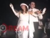 فيديو نادر من فرح حسين الإمام يرقص بالعصا مع زوجته سحر رامى
