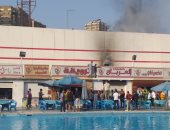 اندلاع حريق محدود داخل محل تجارى بنادى الزمالك
