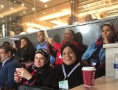 العامري فاروق وزوجة  شوقي غريب في نهائي أمم أفريقيا