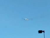فيديو.. احتراق محرك طائرة على متنها 347 راكبا فى لوس أنجلوس بدون إصابات