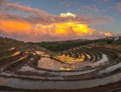 صور.. أمطار غزيرة تضرب منطقة عسير بالسعودية