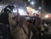 صور ..حملة مسائية لضبط مخالفات والتحفظ على مواد بناء شرق الإسكندرية