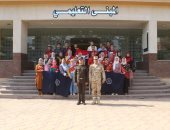 طلاب جامعة القناة فى زيارة لكلية الطب بالقوات المسلحة