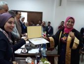 صور.. انطلاق المؤتمر الطلابى البحثى لكلية التجارة جامعة القناة