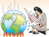 كاريكاتير صحيفة سعودية.. النظام الإيرانى يسعى للتقسيم الطائفى فى الوطن العربى 