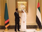 الشيخ محمد بن زايد يستقبل الرئيس الزامبى فى الإمارات