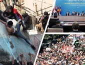 صور.. العالم هذا المساء.. مظاهرات حاشدة فى الجزائر ترفض الانتخابات الرئاسية.. شلل فى جنوب العراق وغلق الطرق الرئيسية.. كوريا الجنوبية والآسيان تتفقان على تعزيز السلام فى شبه الجزيرة الكورية