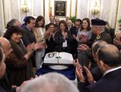 أعضاء الحكومة ينظمون احتفالية لـ"غادة والى" لتوليها المنصب الأممى الرفيع