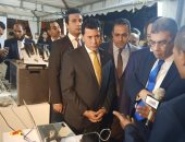 وزير الشباب يتفقد معرض الابتكارات العلمية على هامش ختام ابداع مراكز الشباب