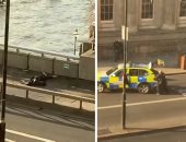 فيديو وصور.. أول لقطات من حادث إطلاق الرصاص على جسر لندن