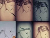 "اسماء"تشارك برسوماتها لموهبتها باستخدم القلم الرصاص والألوان