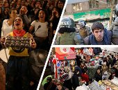 صور.. العالم هذا الصباح.. عنف متبادل وحملة اعتقالات واسعة بين متظاهرى تشيلى.. زحام بالمحال التجارية فى أمريكا بـ"الجمعة السوداء".. مظاهرات كولومبيا تتحول إلى كرنفال موسيقى