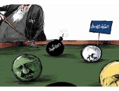 كاريكاتير الصحف السعودية.. إيران تلعب بقنبلة الطائفية بالشرق الأوسط