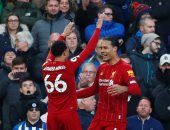 7 أرقام تزين فوز ليفربول على برايتون فى الدوري الانجليزي