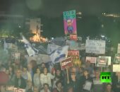 مظاهرات غاضبة لآلاف الإسرائيليين بتل آبيب للمطالبة باستقالة نتنياهو.. فيديو