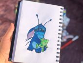 "فاطمة" تشارك برسومات تعكس موهبتها باستخدم القلم الرصاص والألوان