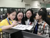 صور.. أكثر من 400 طالب يؤدون امتحان اللغة الصينية فى معهد كونفشيوس عين شمس