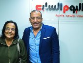 صور.. لميس جابر تتحدث عن السياسة والإعلام والفن والحريات فى ندوة اليوم السابع