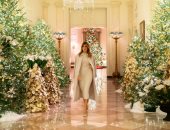 ميلانيا ترامب تتفقد أجواء الاحتفال بالكريسماس فى البيت الأبيض