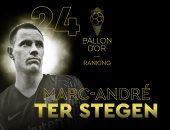 الكرة الذهبية 2019.. تير شتيجن وأوباميانج في الترتيب من 20 لـ30 للبالون دور