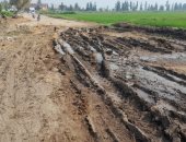 صور.. أهالى 3 قرى بالشرقية يطالبون رصف طريق المركز وتجديد كوبرى المشاة