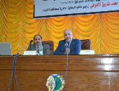 رئيس جامعة الفيوم يستقبل رئيس مكتب الرقابة الإدارية بمحافظة الفيوم