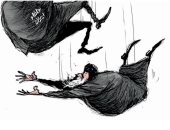 كاريكاتير صحيفة سعودية.. إيران تحاول إنقاذ حلفائها