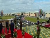 الرئيس السيسي يصل مقر افتتاح عدد من المشروعات القومية فى دمياط