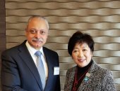 سفير مصر باليابان يلتقى مُحافظ طوكيو ويطَلع على الاستعدادات دورة طوكيو 2020