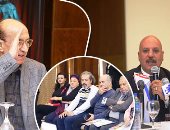 صور.. المخرج جلال الشرقاوى: محمد رمضان ممثل عادى وما يقدمه يسىء للمجتمع.. و"مسرح مصر" جريمة.. ويؤكد: أنشأت المسرح السياسى المباشر ولم أجد منعا من المصنفات الفنية فى عهد السيسي.. ومسرحى أغلق 3 مرات أيام مبارك