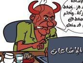 كاريكاتير صحيفة ليبية.. مروج الشائعات على مواقع التواصل يسعى للخراب 