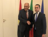 مباحثات ثنائية بين سامح شكرى ووزير الخارجية والتعاون الدولى الإيطالى