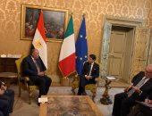 سامح شكرى ورئيس وزراء ايطاليا يبحثان الأزمة الليبية وقضية سد النهضة
