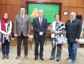 رئيس جامعة المنوفية يستقبل مدير معهد تكنولوجيا المعلومات ورئيس الجامعة المصرية