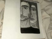 مريم 17 سنة تشارك "صحافة المواطن" بلوحات لموهبتها فى الرسم