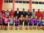 وزيرا الرياضة والآثار يلتقيان منتخب الجمباز ويبحثان إقامة بطولة تحت سفح الهرم