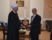 رئيس جامعة الزقازيق يلتقى مفتى الديار العراقية