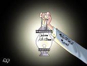 الدراما التاريخية العربية منارة للمستقبل فى كاريكاتير "اليوم السابع"