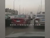 كثافات مرورية على كوبرى أكتوبر في اتجاه مدينة نصر.. فيديو