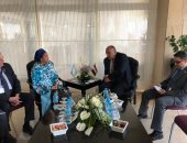 سامح شكرى يعقد لقاءات ثنائية على هامش منتدى أسوان للسلام والتنمية