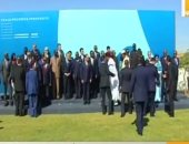 الرئيس السيسى والقادة الأفارقة يلتقطون صورة تذكارية قبل مؤتمر أسوان للسلام